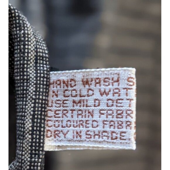 New Kurta Shirt Men 1/3 Button Up Brown 100% Cotton Striped Cuffless Long Sleeve - Picture 10 of 11